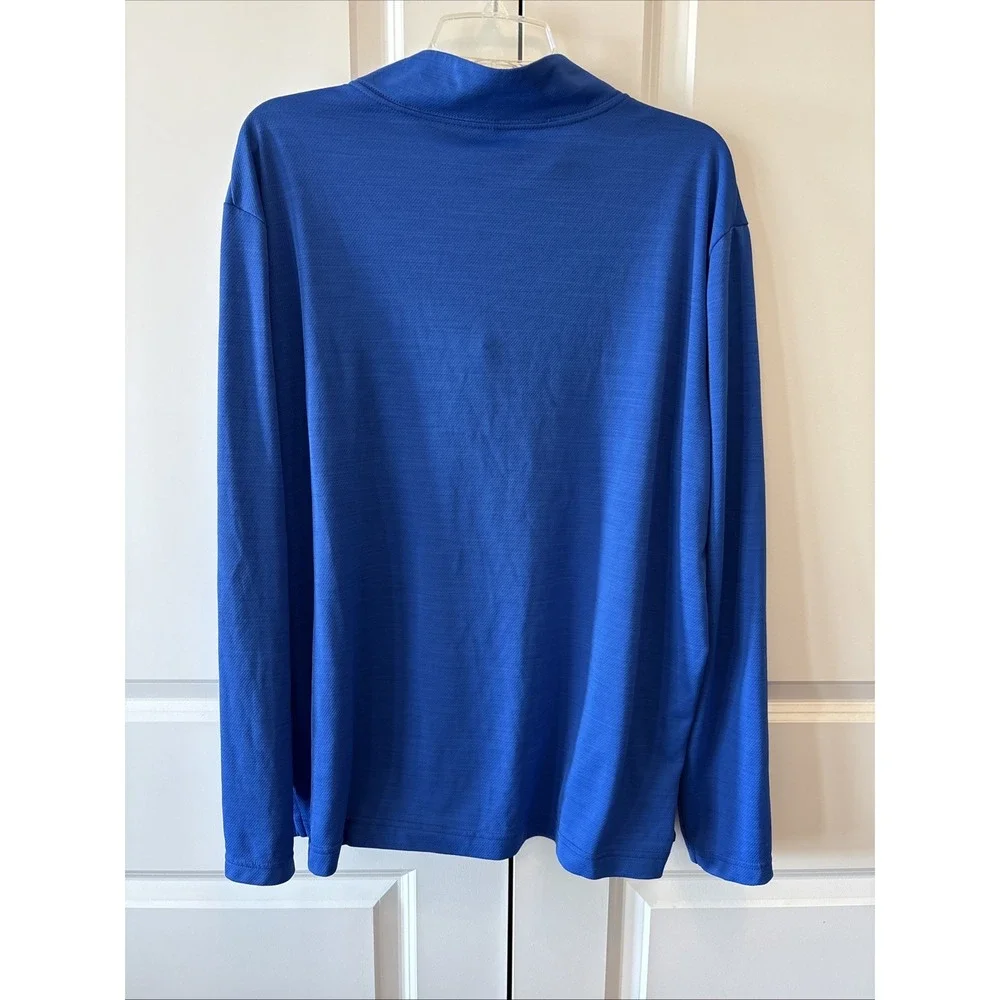 Mens Nike Dri-Fit 1/4 Zip Pullover Royal Blue Sz XL